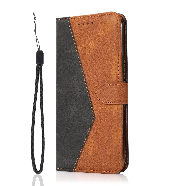 For Samsung Galaxy S25 Ultra 5G Dual-color Stitching Leather Phone Case(Black Brown) - Galaxy S25 Ultra 5G Cases by PMC TechLife | Online Shopping South Africa | PMC TechLife | Buy Now Pay Later Mobicred
