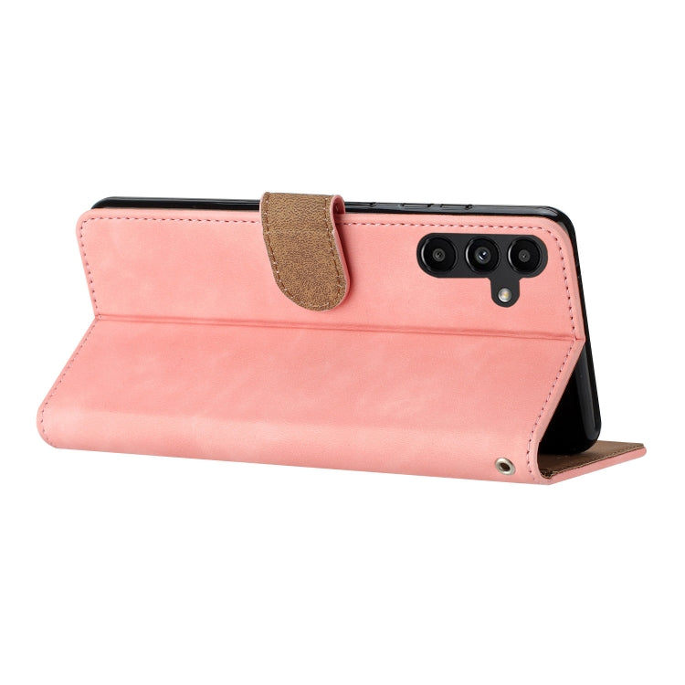For Samsung Galaxy S25 5G Seven Butterflies Embossed Leather Phone Case(Pink) - Galaxy S25 5G Cases by PMC Jewellery | Online Shopping South Africa | PMC Jewellery | Buy Now Pay Later Mobicred
