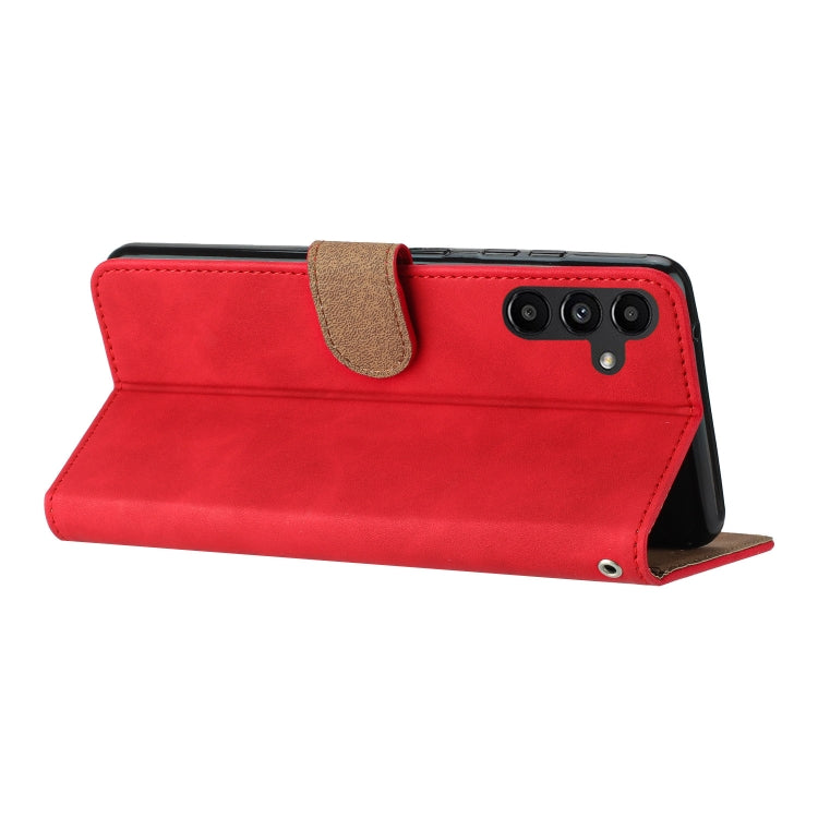 For Samsung Galaxy S25 5G Seven Butterflies Embossed Leather Phone Case(Red) - Galaxy S25 5G Cases by PMC Jewellery | Online Shopping South Africa | PMC Jewellery | Buy Now Pay Later Mobicred