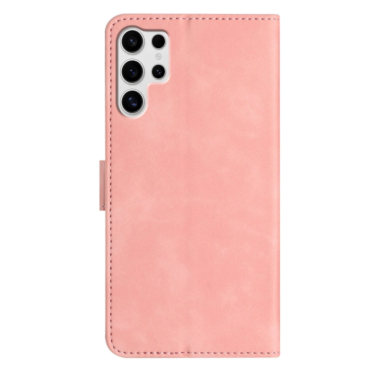 For Samsung Galaxy S25 Ultra 5G Seven Butterflies Embossed Leather Phone Case(Pink) - free shipping - PMC Jewellery - Order now!