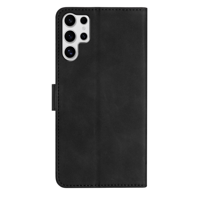 For Samsung Galaxy S25 Ultra 5G Seven Butterflies Embossed Leather Phone Case(Black) - Galaxy S25 Ultra 5G Cases by PMC Jewellery | Online Shopping South Africa | PMC Jewellery | Buy Now Pay Later Mobicred