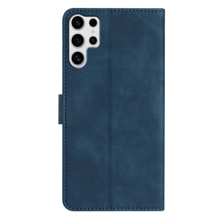 For Samsung Galaxy S25 Ultra 5G Seven Butterflies Embossed Leather Phone Case(Blue) - Galaxy S25 Ultra 5G Cases by PMC Jewellery | Online Shopping South Africa | PMC Jewellery | Buy Now Pay Later Mobicred
