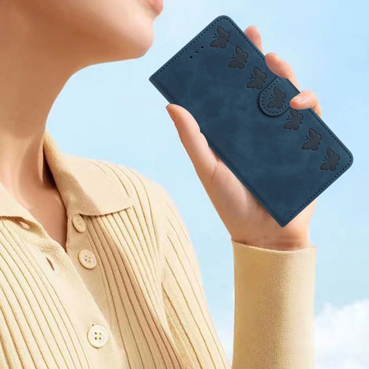 For Samsung Galaxy S25 Ultra 5G Seven Butterflies Embossed Leather Phone Case(Blue) - Galaxy S25 Ultra 5G Cases by PMC Jewellery | Online Shopping South Africa | PMC Jewellery | Buy Now Pay Later Mobicred