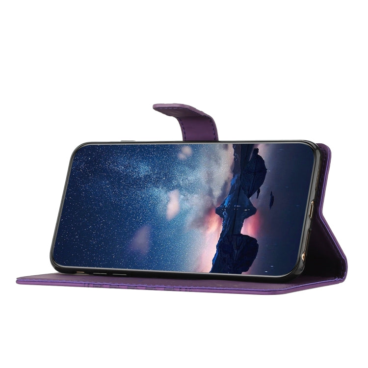 For Samsung Galaxy S25 5G Diamond Embossed Skin Feel Leather Phone Case(Purple) - Galaxy S25 5G Cases by PMC Jewellery | Online Shopping South Africa | PMC Jewellery | Buy Now Pay Later Mobicred