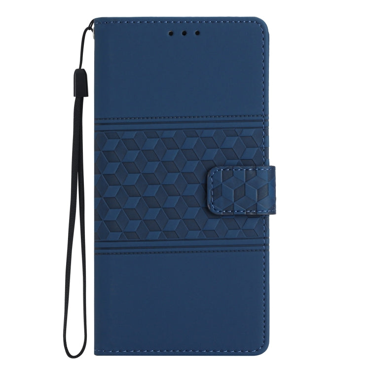 For Samsung Galaxy S25 5G Diamond Embossed Skin Feel Leather Phone Case(Dark Blue) - free shipping - PMC Jewellery - Order now!