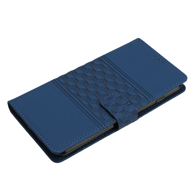 For Samsung Galaxy S25+ 5G Diamond Embossed Skin Feel Leather Phone Case(Dark Blue) - Galaxy S25+ 5G Cases by PMC Jewellery | Online Shopping South Africa | PMC Jewellery | Buy Now Pay Later Mobicred