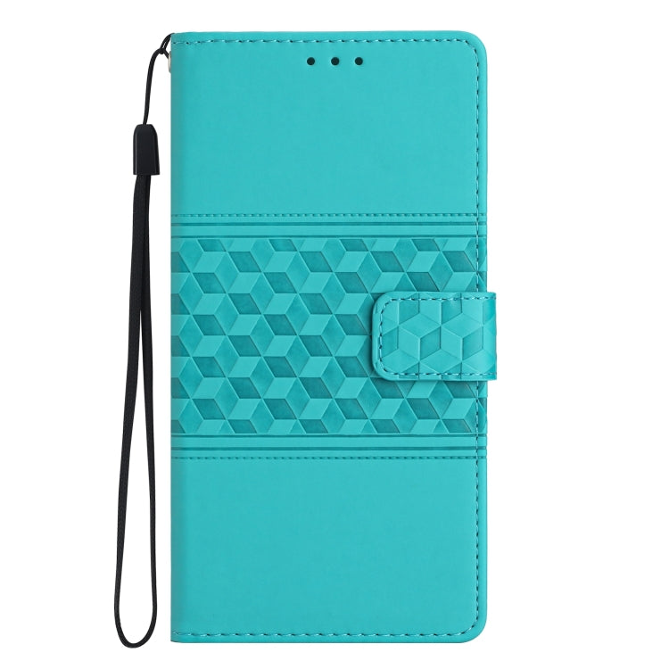 For Samsung Galaxy S25 Ultra 5G Diamond Embossed Skin Feel Leather Phone Case(Blue) - Galaxy S25 Ultra 5G Cases by PMC Jewellery | Online Shopping South Africa | PMC Jewellery | Buy Now Pay Later Mobicred