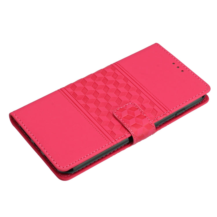 For Samsung Galaxy S25 Ultra 5G Diamond Embossed Skin Feel Leather Phone Case(Red) - Galaxy S25 Ultra 5G Cases by PMC Jewellery | Online Shopping South Africa | PMC Jewellery | Buy Now Pay Later Mobicred