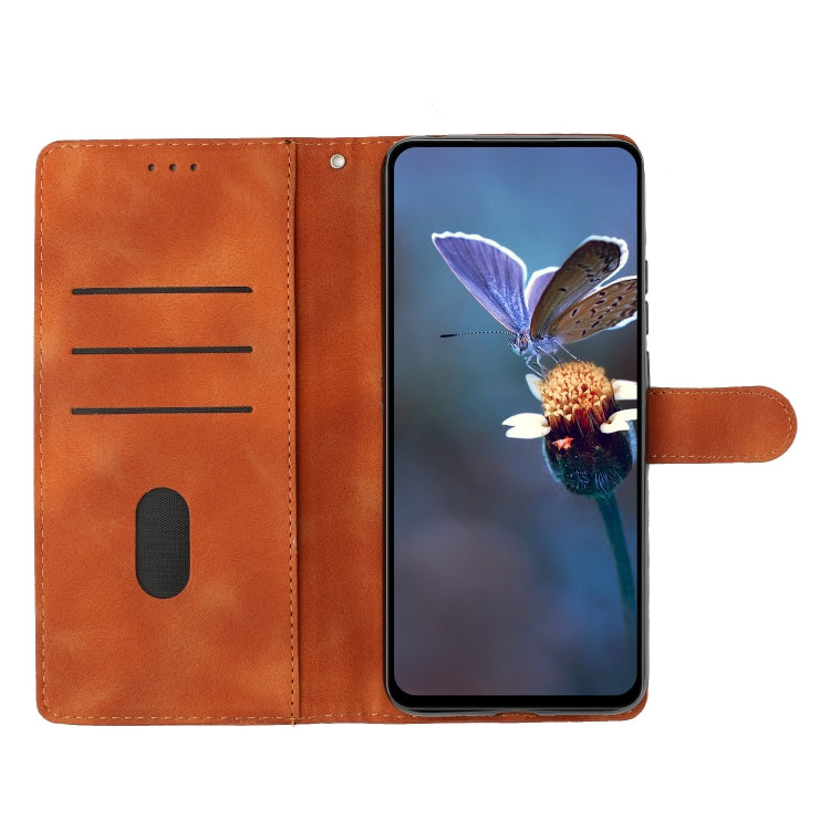 For Samsung Galaxy S25+ 5G Cherry Blossom Butterfly Skin Feel Embossed PU Phone Case(Brown) - Galaxy S25+ 5G Cases by PMC Jewellery | Online Shopping South Africa | PMC Jewellery | Buy Now Pay Later Mobicred