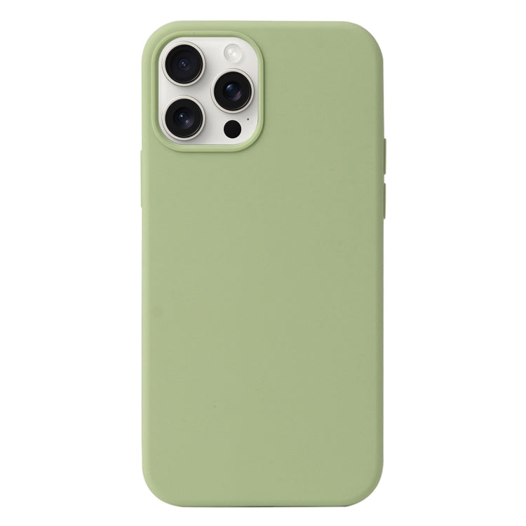 For iPhone 16 Pro Liquid Silicone Phone Case(Matcha Green) - iPhone 16 Pro Cases by PMC TechLife | Online Shopping South Africa | PMC TechLife | Buy Now Pay Later Mobicred