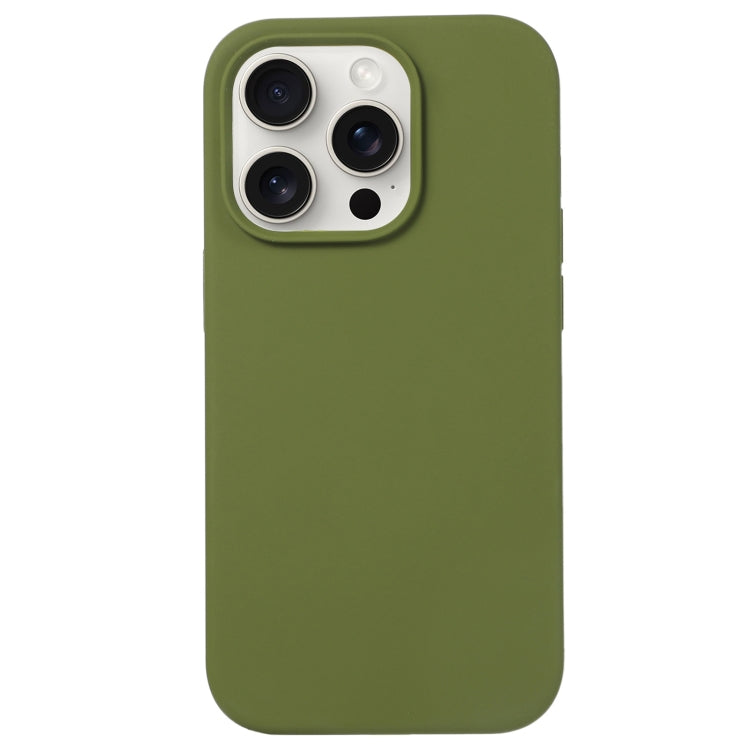 For iPhone 16 Pro Liquid Silicone Phone Case(Pine Green) - iPhone 16 Pro Cases by PMC TechLife | Online Shopping South Africa | PMC TechLife | Buy Now Pay Later Mobicred