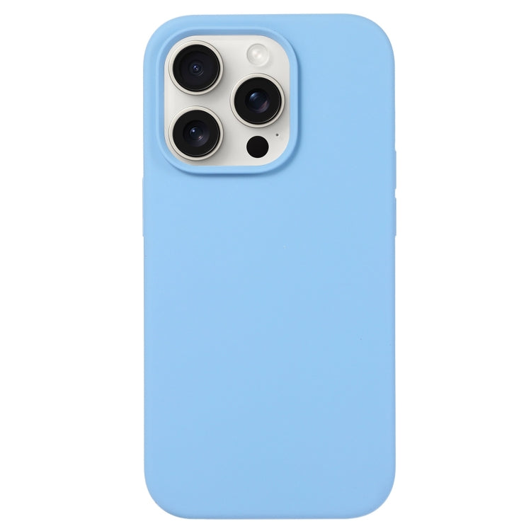 For iPhone 16 Pro Max Liquid Silicone Phone Case(Azure Blue) - free shipping - PMC TechLife - Order now!