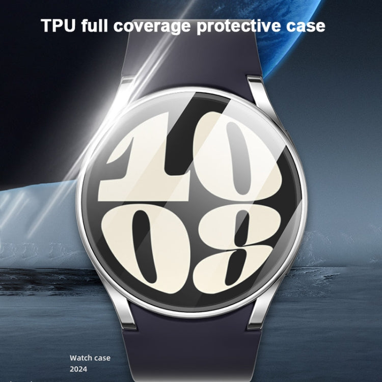 For Samsung Galaxy Watch FE 40mm Full Coverage Electroplated TPU Watch Protective Case(Purple) - Watch Cases by PMC TechLife | Online Shopping South Africa | PMC TechLife | Buy Now Pay Later Mobicred