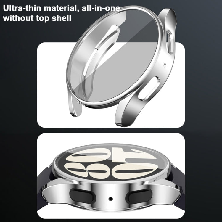 For Samsung Galaxy Watch FE 40mm Full Coverage Electroplated TPU Watch Protective Case(Grey) - Watch Cases by PMC TechLife | Online Shopping South Africa | PMC TechLife | Buy Now Pay Later Mobicred