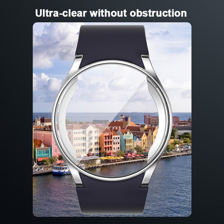 For Samsung Galaxy Watch FE 40mm Full Coverage Electroplated TPU Watch Protective Case(Purple) - Watch Cases by PMC TechLife | Online Shopping South Africa | PMC TechLife | Buy Now Pay Later Mobicred