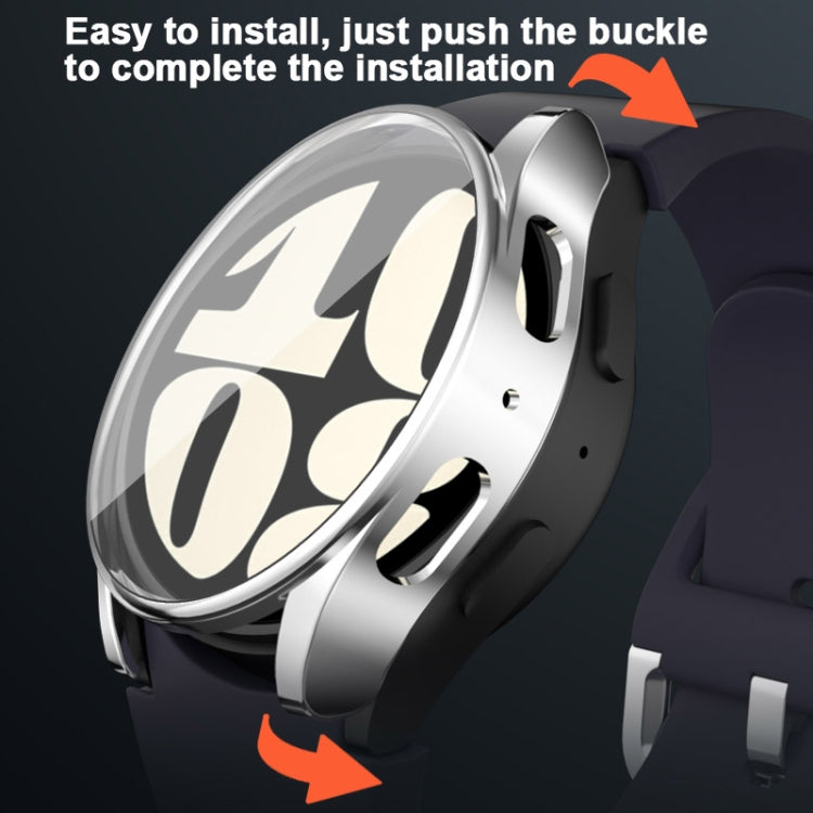 For Samsung Galaxy Watch FE 40mm Full Coverage Electroplated TPU Watch Protective Case(Gold) - Watch Cases by PMC TechLife | Online Shopping South Africa | PMC TechLife | Buy Now Pay Later Mobicred