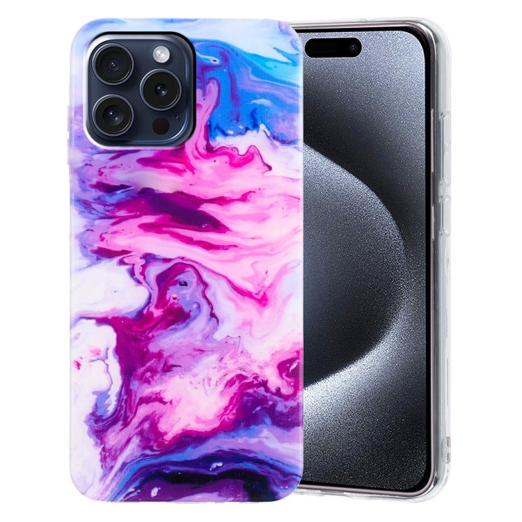 For iPhone 16 Pro IMD Marble TPU Phone Case(Red) - iPhone 16 Pro Cases by PMC TechLife | Online Shopping South Africa | PMC TechLife | Buy Now Pay Later Mobicred
