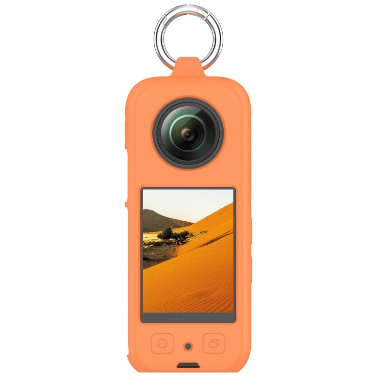 For Insta360 X3 Portable Silicone Protective Case(Orange) - Case & Bags by PMC TechLife | Online Shopping South Africa | PMC TechLife | Buy Now Pay Later Mobicred
