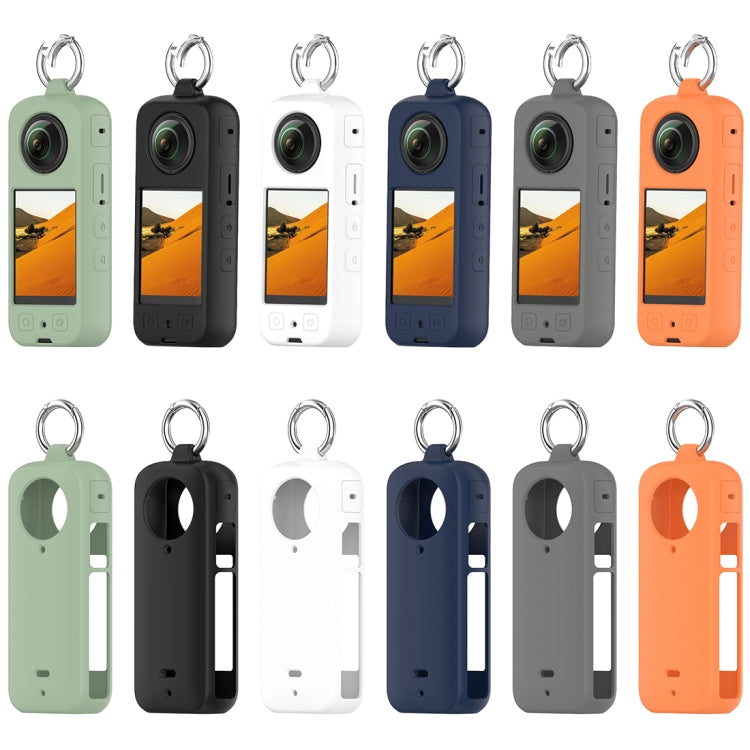 For Insta360 X3 Portable Silicone Protective Case(White) - Case & Bags by PMC TechLife | Online Shopping South Africa | PMC TechLife | Buy Now Pay Later Mobicred