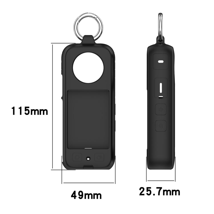 For Insta360 X3 Portable Silicone Protective Case(Orange) - Case & Bags by PMC TechLife | Online Shopping South Africa | PMC TechLife | Buy Now Pay Later Mobicred