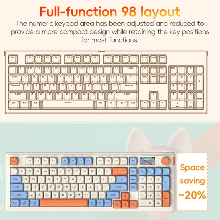 LANGTU L98 Wired RGB Gaming Keyboard(Pink) - free shipping - PMC Jewellery - Order now!