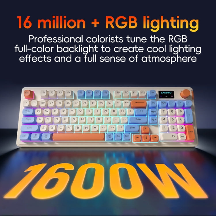 LANGTU L98 Wired RGB Gaming Keyboard(Yellow) - free shipping - PMC Jewellery - Order now!