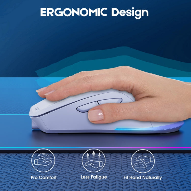 ONIKUMA CW917 RGB 4800DPI Dual Mode Wired + 2.4GHz Wireless Mouse(Black) - free shipping - PMC Jewellery - Order now!