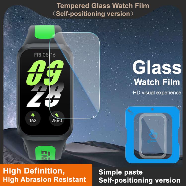 For Xiaomi Smart Band 9 Active/Redmi Band 3 imak Tempered Glass Watch Film, Self-positioning Version - free shipping - PMC TechLife - Order now!