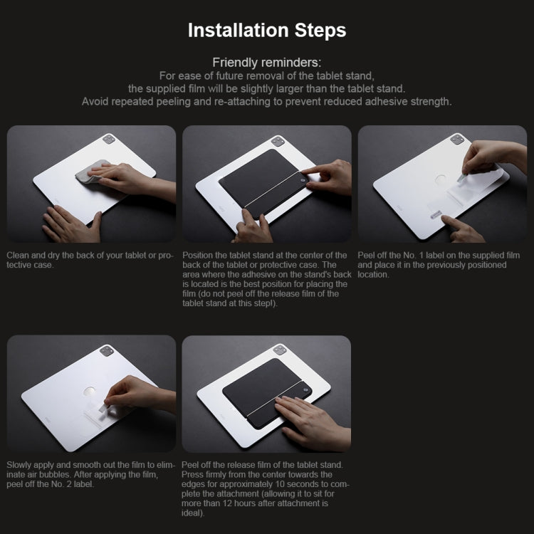 NILLKIN 4mm FlexWing Tablet Stand For 9.7-11 inch(Black) - free shipping - PMC Jewellery - Order now!
