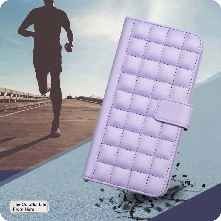 For Google Pixel 9 Square Texture Leather Phone Case(Purple) - Google Cases by PMC TechLife | Online Shopping South Africa | PMC TechLife | Buy Now Pay Later Mobicred