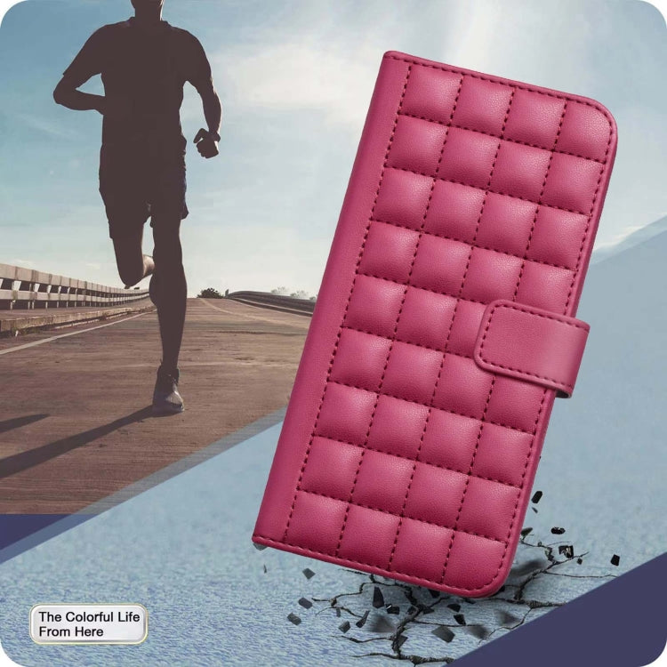 For Google Pixel 9 Pro Square Texture Leather Phone Case(Red) - Google Cases by PMC TechLife | Online Shopping South Africa | PMC TechLife | Buy Now Pay Later Mobicred