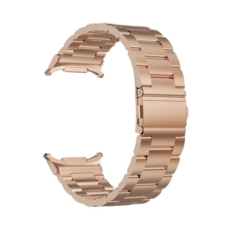 For Samsung Galaxy Watch Ultra 47mm Three Beads Steel Watch Band(Rose Gold) - free shipping - PMC TechLife - Order now!