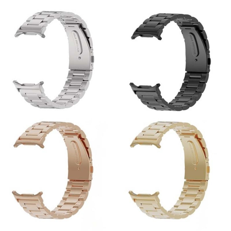 For Samsung Galaxy Watch Ultra 47mm Three Beads Steel Watch Band(Gold) - free shipping - PMC TechLife - Order now!