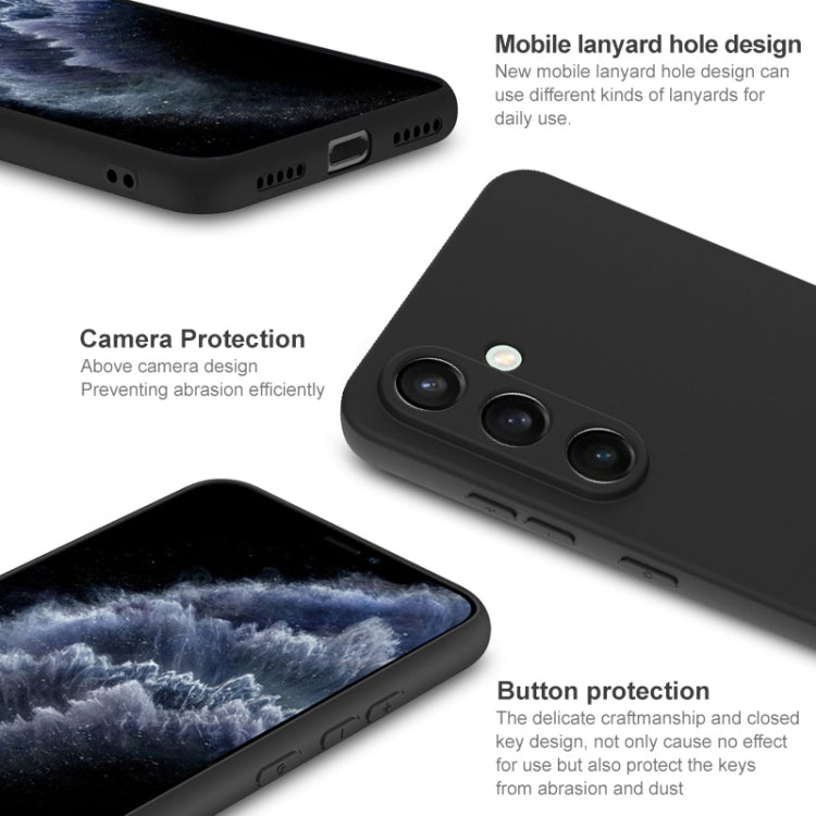 For Samsung Galaxy S24 FE 5G imak UC-3 Series Shockproof Frosted TPU Phone Case(Black) - Galaxy S24 FE 5G Cases by imak | Online Shopping South Africa | PMC Jewellery | Buy Now Pay Later Mobicred