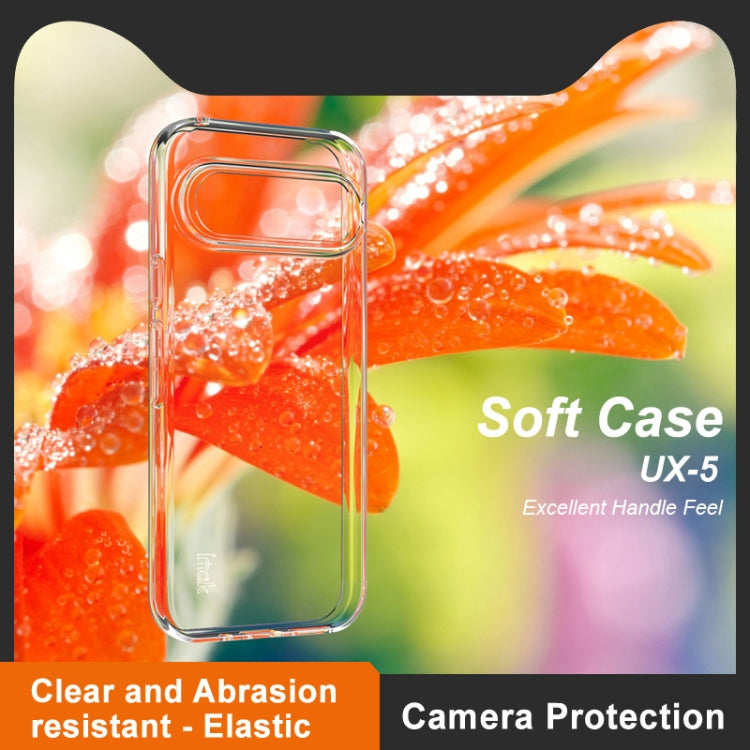 For Google Pixel 9 Pro IMAK UX-5 Series Transparent Shockproof TPU Protective Phone Case(Transparent) - Google Cases by imak | Online Shopping South Africa | PMC TechLife | Buy Now Pay Later Mobicred
