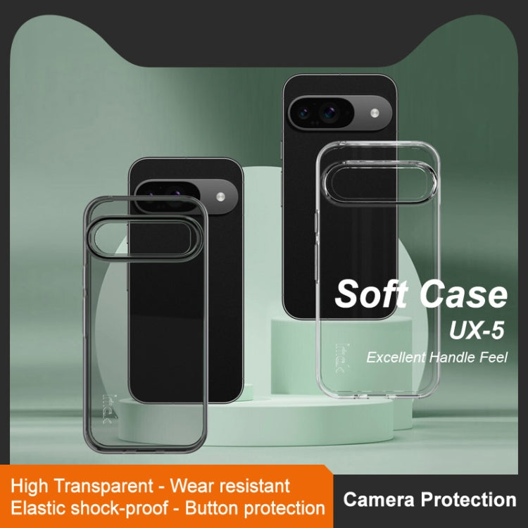 For Google Pixel 9 Pro IMAK UX-5 Series Transparent Shockproof TPU Protective Phone Case(Transparent  Black) - Google Cases by imak | Online Shopping South Africa | PMC TechLife | Buy Now Pay Later Mobicred