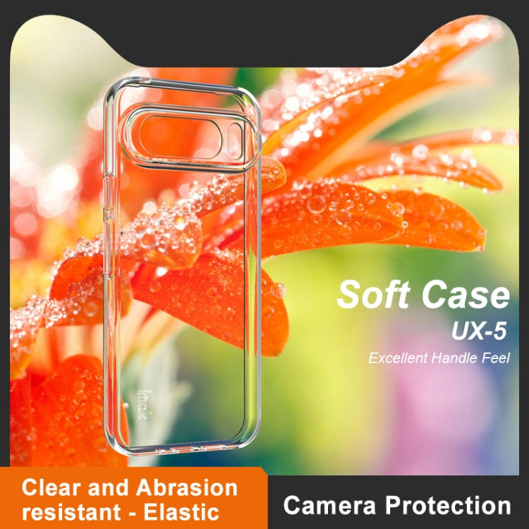 For Google Pixel 9 Pro XL IMAK UX-5 Series Transparent Shockproof TPU Protective Phone Case(Transparent  Black) - Google Cases by imak | Online Shopping South Africa | PMC TechLife | Buy Now Pay Later Mobicred