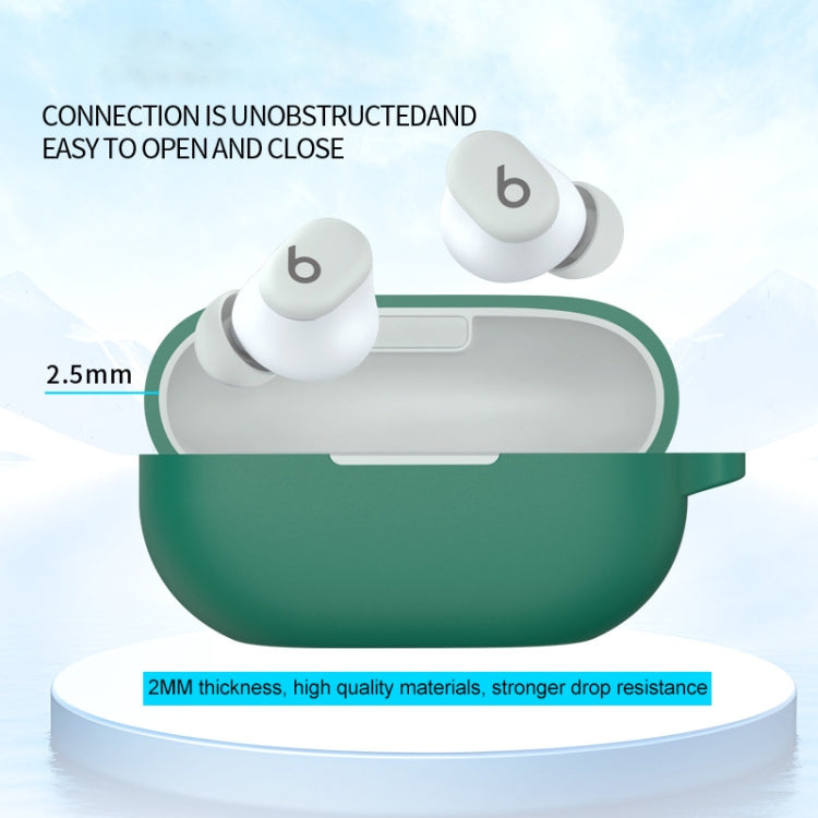 For Beats Solo Buds Wireless Earphones Silicone Protective Case with Hole(Grey) - Other Case by PMC Jewellery | Online Shopping South Africa | PMC Jewellery | Buy Now Pay Later Mobicred