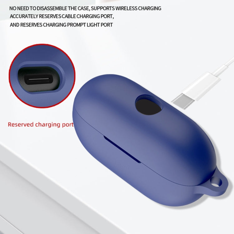 For Beats Solo Buds Wireless Earphones Silicone Protective Case with Hole(Grey) - Other Case by PMC Jewellery | Online Shopping South Africa | PMC Jewellery | Buy Now Pay Later Mobicred