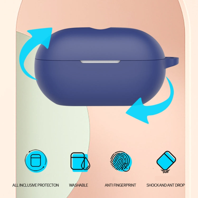 For Beats Solo Buds Wireless Earphones Silicone Protective Case with Hole(Grey) - Other Case by PMC Jewellery | Online Shopping South Africa | PMC Jewellery | Buy Now Pay Later Mobicred
