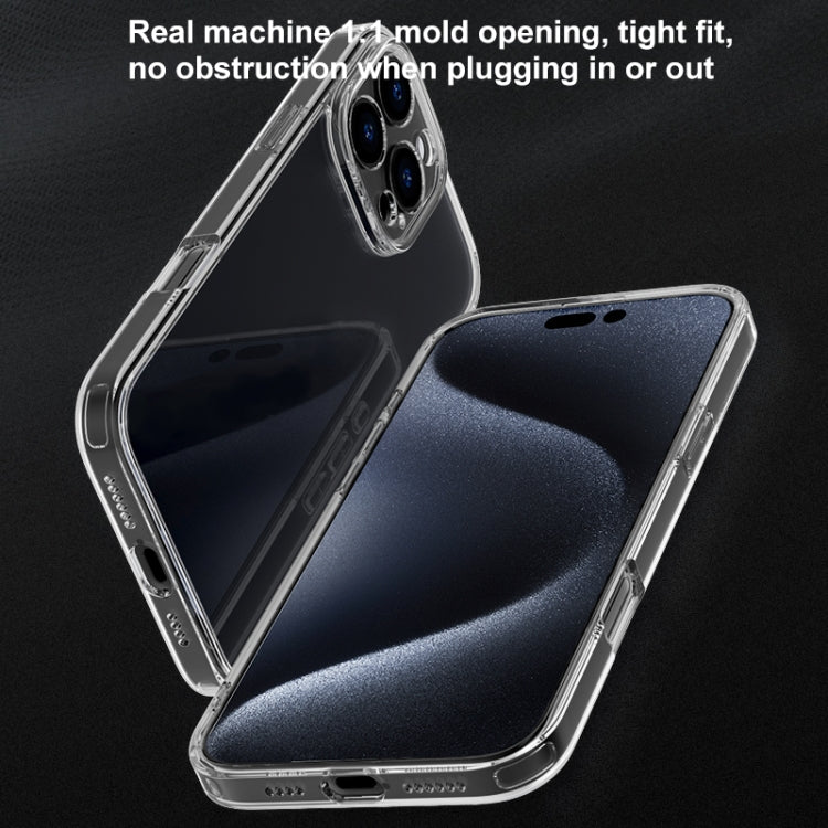 For iPhone 16 Pro Max Four Corner Airbag Transparent Glass Phone Case - iPhone 16 Pro Max Cases by PMC TechLife | Online Shopping South Africa | PMC TechLife | Buy Now Pay Later Mobicred