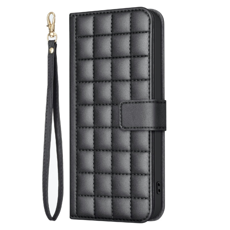 For Samsung Galaxy S25 Ultra 5G Square Texture Leather Phone Case(Black) - Galaxy S25 Ultra 5G Cases by PMC TechLife | Online Shopping South Africa | PMC TechLife | Buy Now Pay Later Mobicred