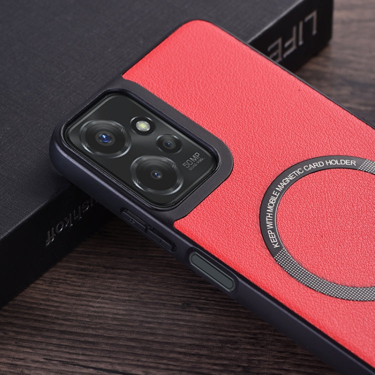 For Motorola Moto G 5G 2024 PU MagSafe Magnetic Phone Case(Red) - Motorola Cases by PMC Jewellery | Online Shopping South Africa | PMC Jewellery | Buy Now Pay Later Mobicred