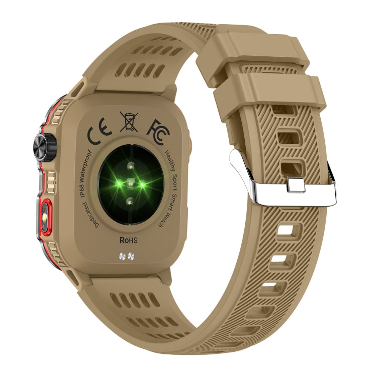 HT29 2.01 inch IPS Screen Triple Proof Smart Watch with Banknote Detector Light(Yellow) - Smart Watches by PMC TechLife | Online Shopping South Africa | PMC TechLife | Buy Now Pay Later Mobicred