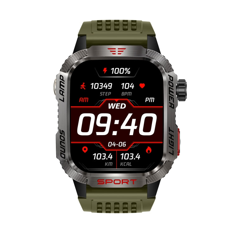 HT29 2.01 inch IPS Screen Triple Proof Smart Watch with Banknote Detector Light(Green) - Smart Watches by PMC TechLife | Online Shopping South Africa | PMC TechLife | Buy Now Pay Later Mobicred