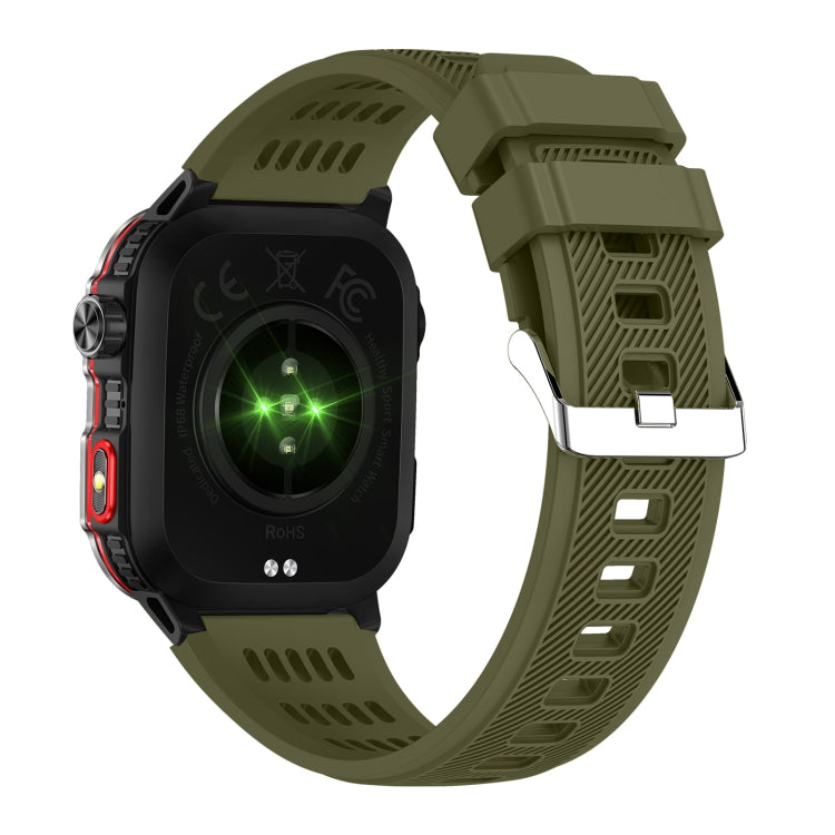 HT29 2.01 inch IPS Screen Triple Proof Smart Watch with Banknote Detector Light(Green) - Smart Watches by PMC TechLife | Online Shopping South Africa | PMC TechLife | Buy Now Pay Later Mobicred