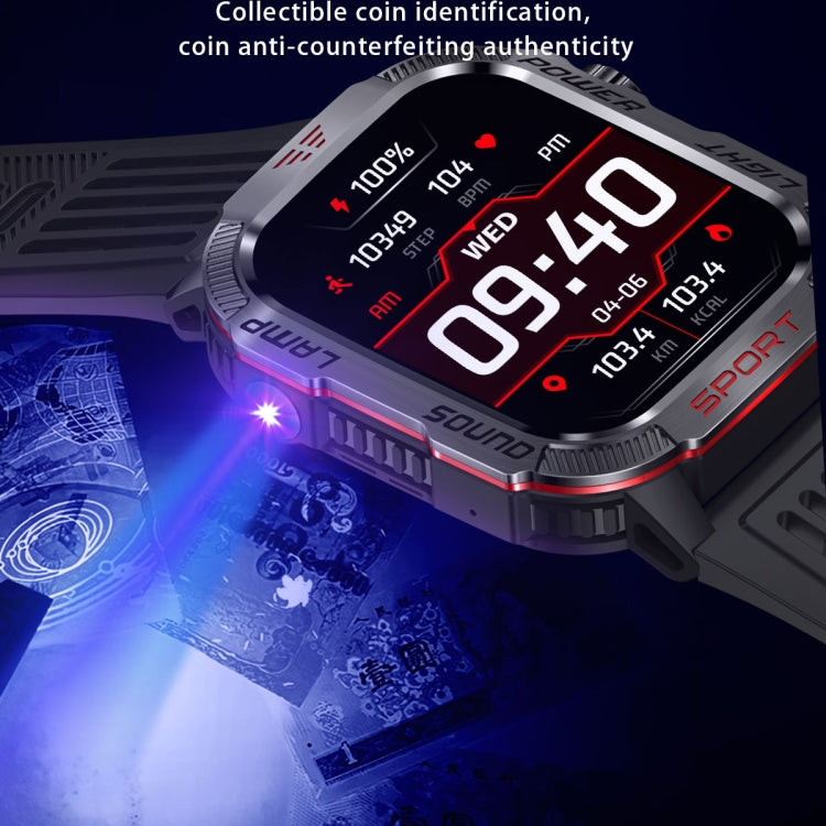 HT29 2.01 inch IPS Screen Triple Proof Smart Watch with Banknote Detector Light(Black) - Smart Watches by PMC TechLife | Online Shopping South Africa | PMC TechLife | Buy Now Pay Later Mobicred
