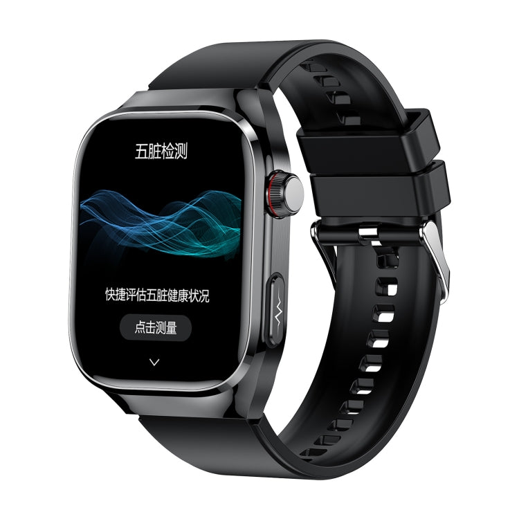 TK16 2.04 inch LCD Screen Silicone Strap Smart Watch Supports Health Monitoring(Black) - free shipping - PMC TechLife - Order now!