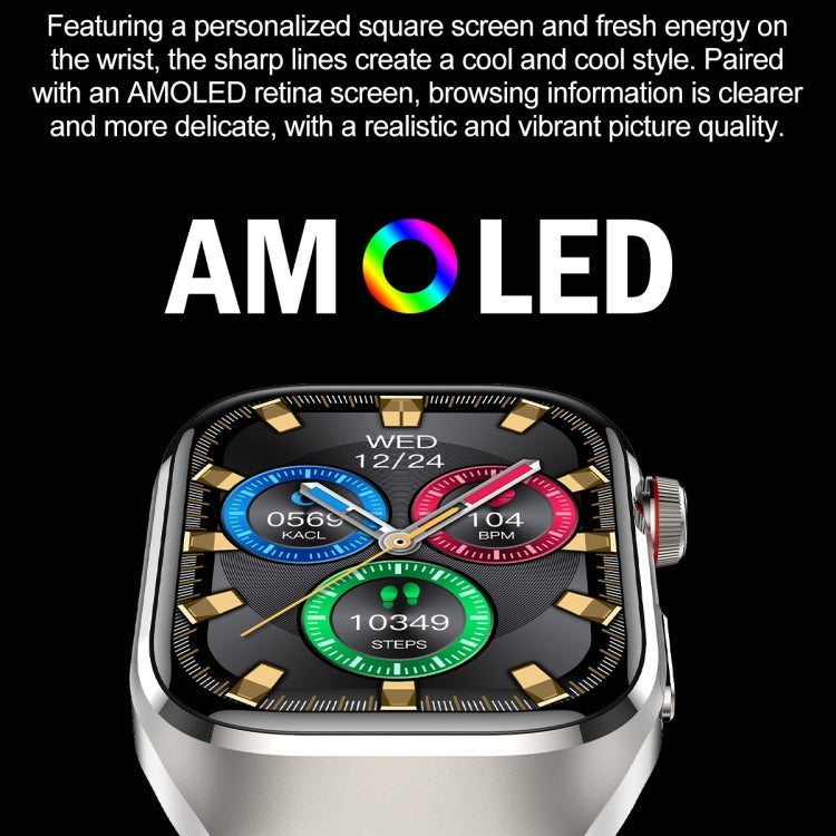 TK16 2.04 inch LCD Screen Silicone Strap Smart Watch Supports Health Monitoring(Grey) - free shipping - PMC TechLife - Order now!