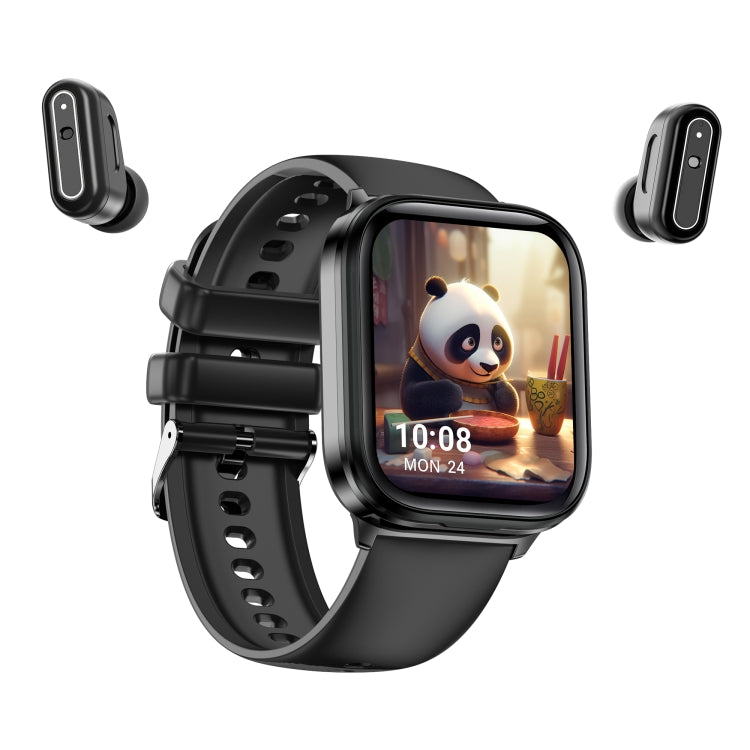 X9 1.85 inch Square Screen 2 in 1 Bluetooth Earphone Smart Watch(Black) - Smart Watches by PMC TechLife | Online Shopping South Africa | PMC TechLife | Buy Now Pay Later Mobicred
